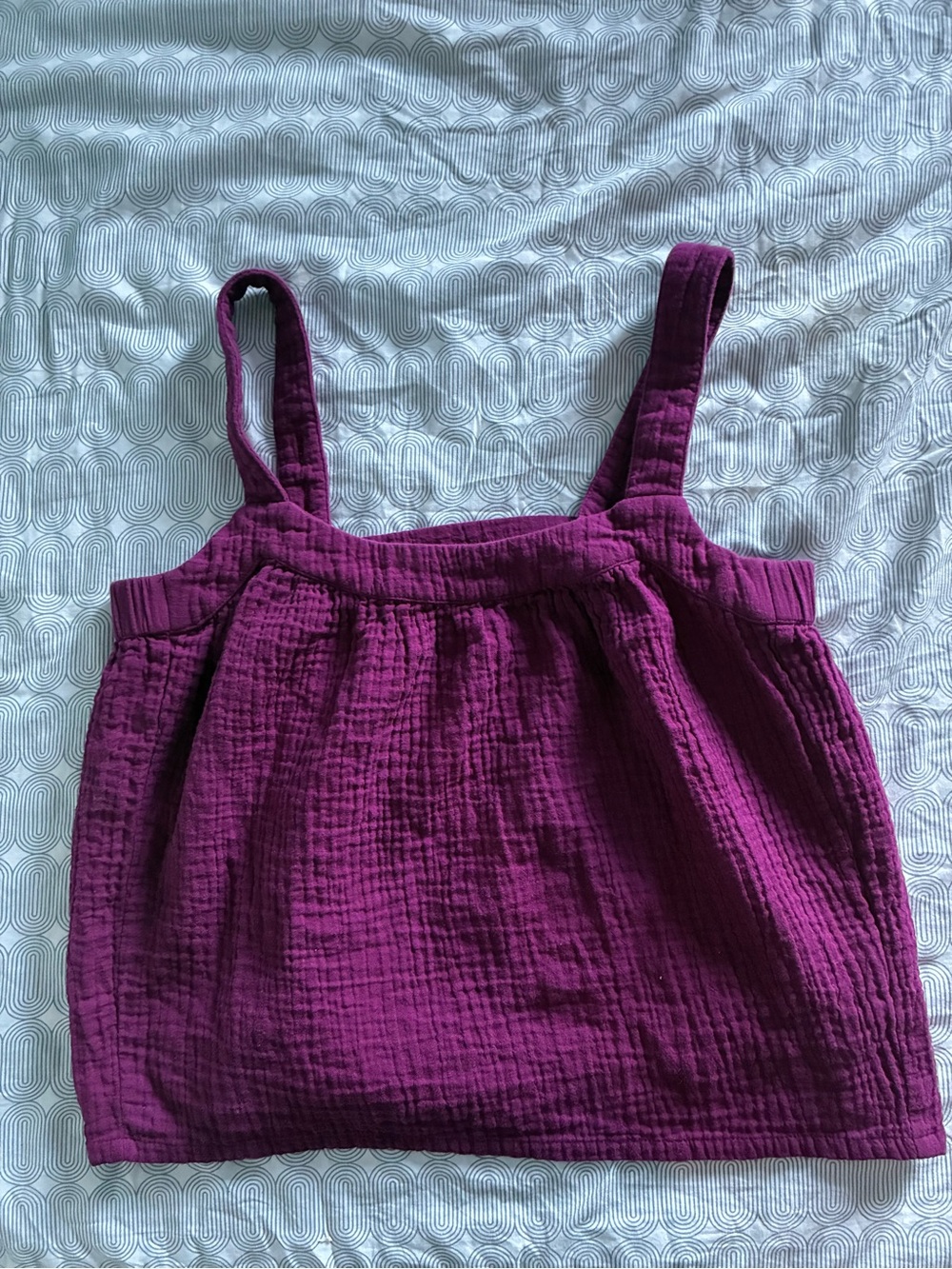 Pact ' Plum Cotton Gauze Tank Top